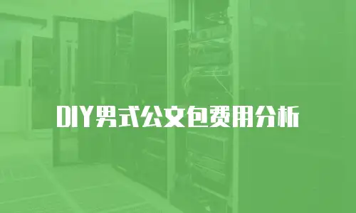 DIY男式公文包费用分析