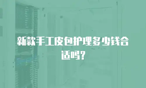 新款手工皮包护理多少钱合适吗？