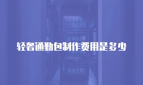 轻奢通勤包制作费用是多少