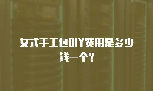 女式手工包DIY费用是多少钱一个？