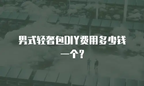 男式轻奢包DIY费用多少钱一个？