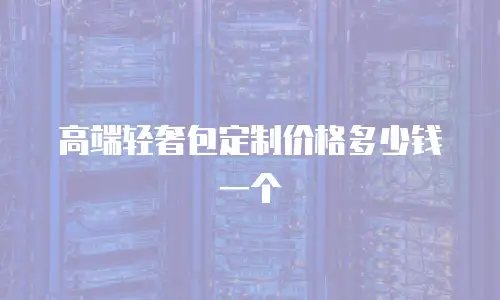 高端轻奢包定制价格多少钱一个