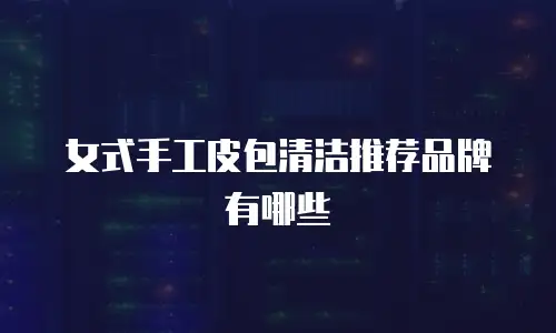 女式手工皮包清洁推荐品牌有哪些