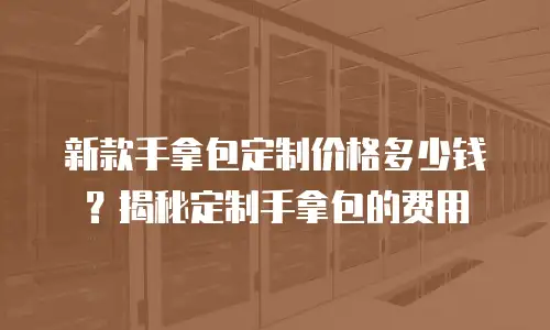 新款手拿包定制价格多少钱？揭秘定制手拿包的费用