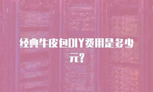 经典牛皮包DIY费用是多少元?