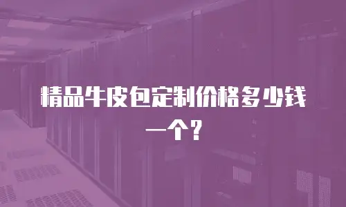 精品牛皮包定制价格多少钱一个？