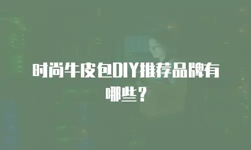 时尚牛皮包DIY推荐品牌有哪些？