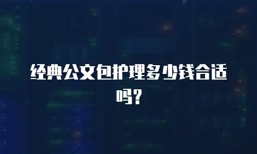 经典公文包护理多少钱合适吗？