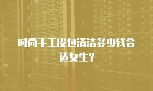 时尚手工皮包清洁多少钱合适女生？