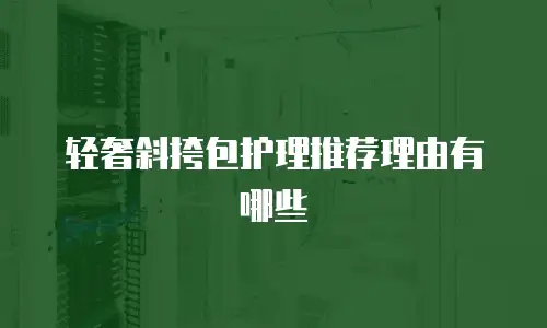 轻奢斜挎包护理推荐理由有哪些