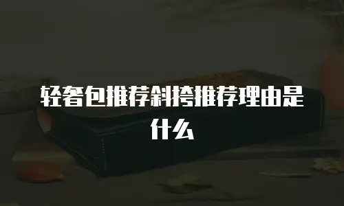 轻奢包推荐斜挎推荐理由是什么