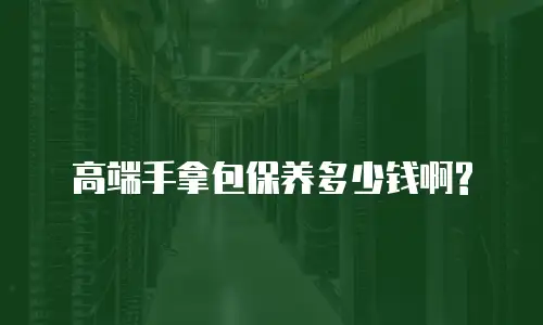 高端手拿包保养多少钱啊?