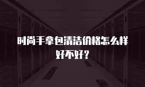 时尚手拿包清洁价格怎么样好不好？