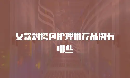 女款斜挎包护理推荐品牌有哪些
