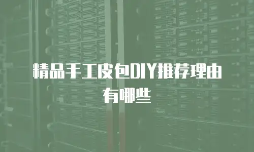 精品手工皮包DIY推荐理由有哪些