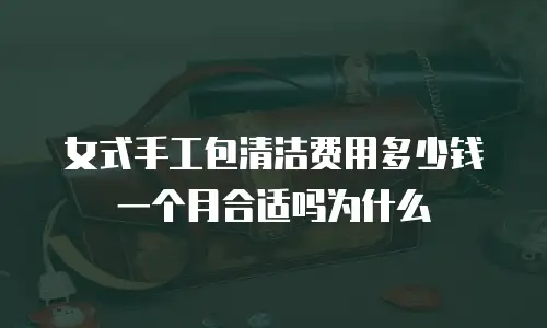 女式手工包清洁费用多少钱一个月合适吗为什么