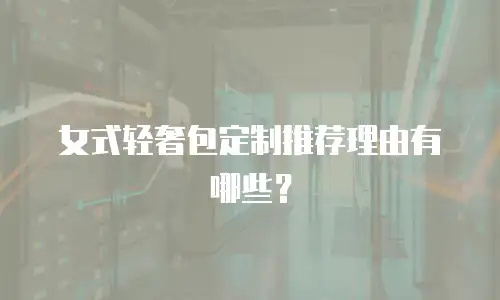 女式轻奢包定制推荐理由有哪些？