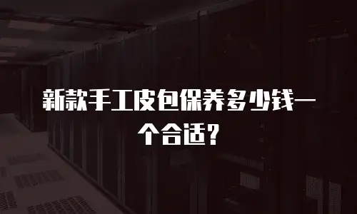 新款手工皮包保养多少钱一个合适？