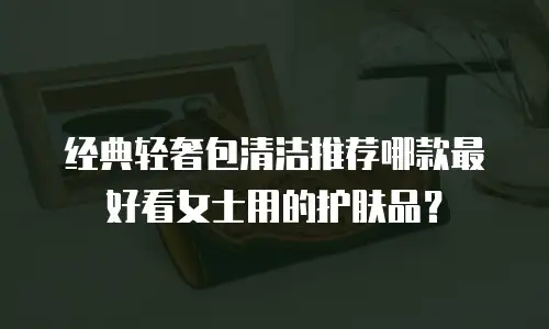 经典轻奢包清洁推荐哪款最好看女士用的护肤品？