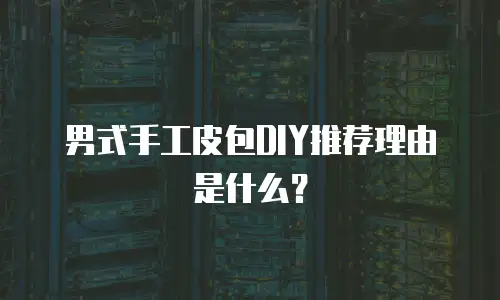 男式手工皮包DIY推荐理由是什么？