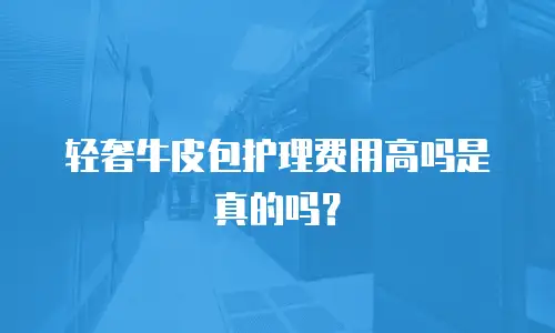 轻奢牛皮包护理费用高吗是真的吗？