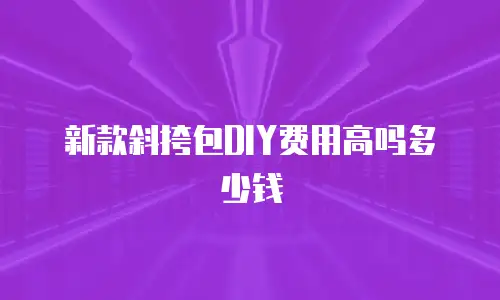新款斜挎包DIY费用高吗多少钱