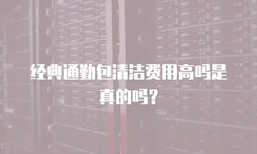 经典通勤包清洁费用高吗是真的吗？