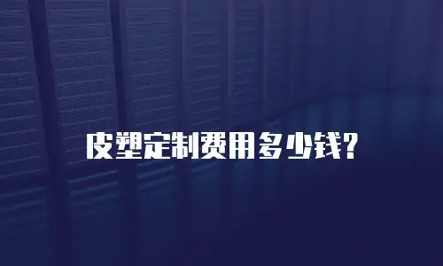 皮塑定制费用多少钱？