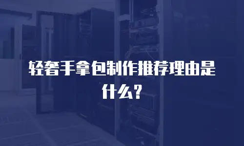 轻奢手拿包制作推荐理由是什么？
