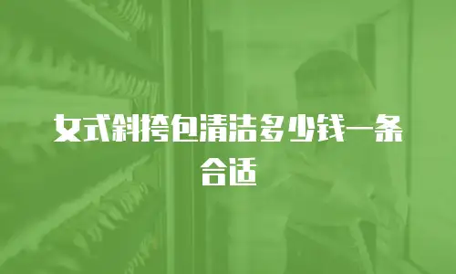女式斜挎包清洁多少钱一条合适