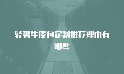 轻奢牛皮包定制推荐理由有哪些