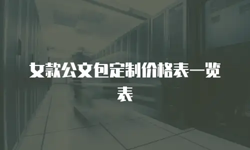 女款公文包定制价格表一览表