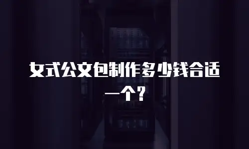女式公文包制作多少钱合适一个？