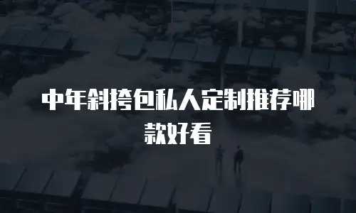 中年斜挎包私人定制推荐哪款好看