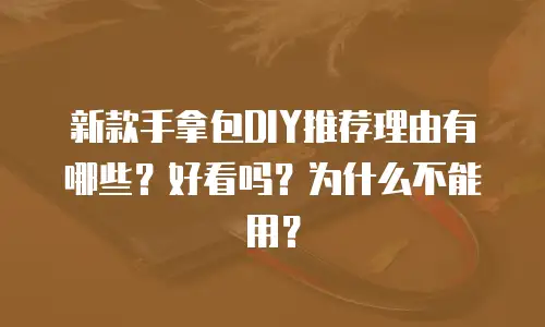 新款手拿包DIY推荐理由有哪些？好看吗？为什么不能用？
