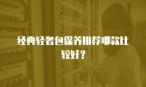 经典轻奢包保养推荐哪款比较好？