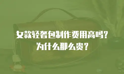 女款轻奢包制作费用高吗？为什么那么贵？