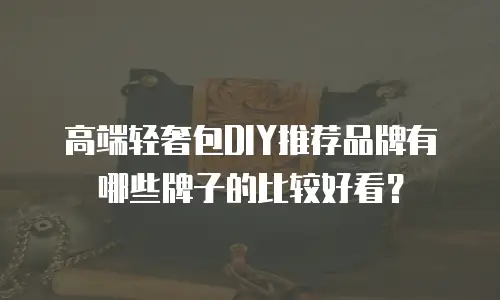 高端轻奢包DIY推荐品牌有哪些牌子的比较好看？
