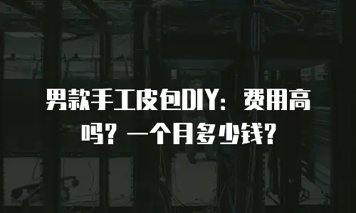男款手工皮包DIY：费用高吗？一个月多少钱？