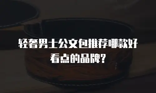轻奢男士公文包推荐哪款好看点的品牌？
