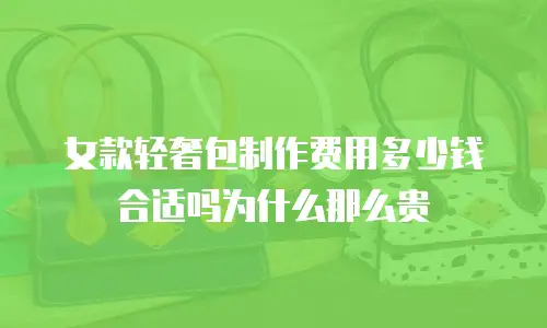 女款轻奢包制作费用多少钱合适吗为什么那么贵