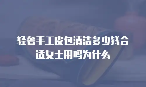 轻奢手工皮包清洁多少钱合适女士用吗为什么