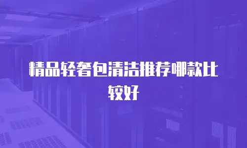 精品轻奢包清洁推荐哪款比较好