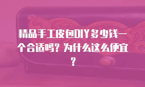 精品手工皮包DIY多少钱一个合适吗？为什么这么便宜？