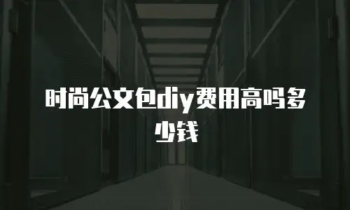 时尚公文包diy费用高吗多少钱