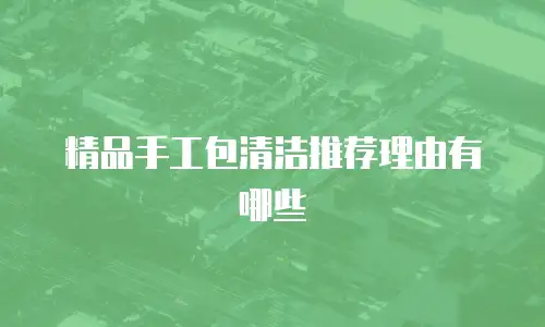 精品手工包清洁推荐理由有哪些