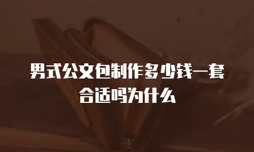 男式公文包制作多少钱一套合适吗为什么