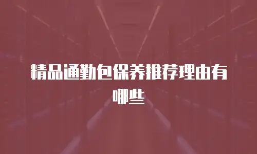 精品通勤包保养推荐理由有哪些