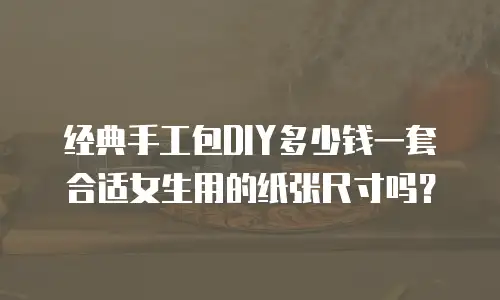经典手工包DIY多少钱一套合适女生用的纸张尺寸吗？