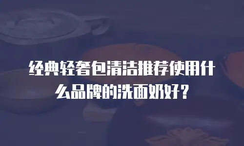 经典轻奢包清洁推荐使用什么品牌的洗面奶好？